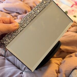 Nanette Lepore Silver and Black rotating makeup organizer